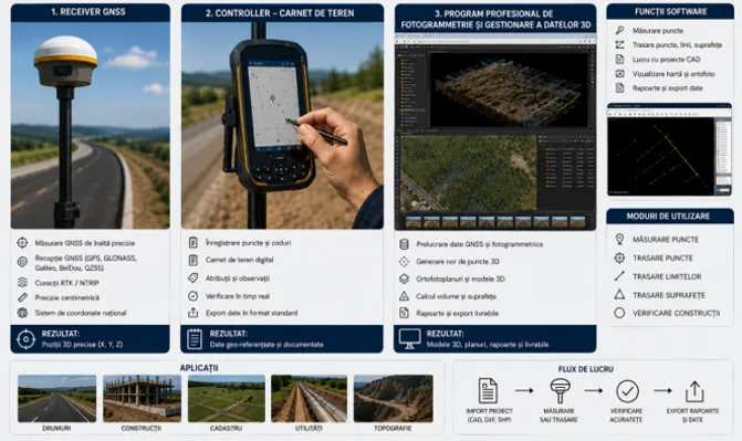 ADLO anunță achiziția unui sistem GNSS de măsurători topografice