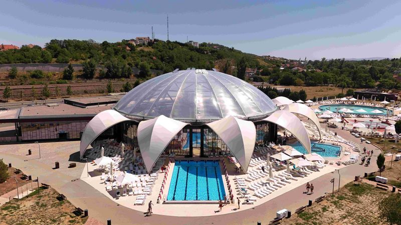 Aquapark Nymphaea — vedere aeriană