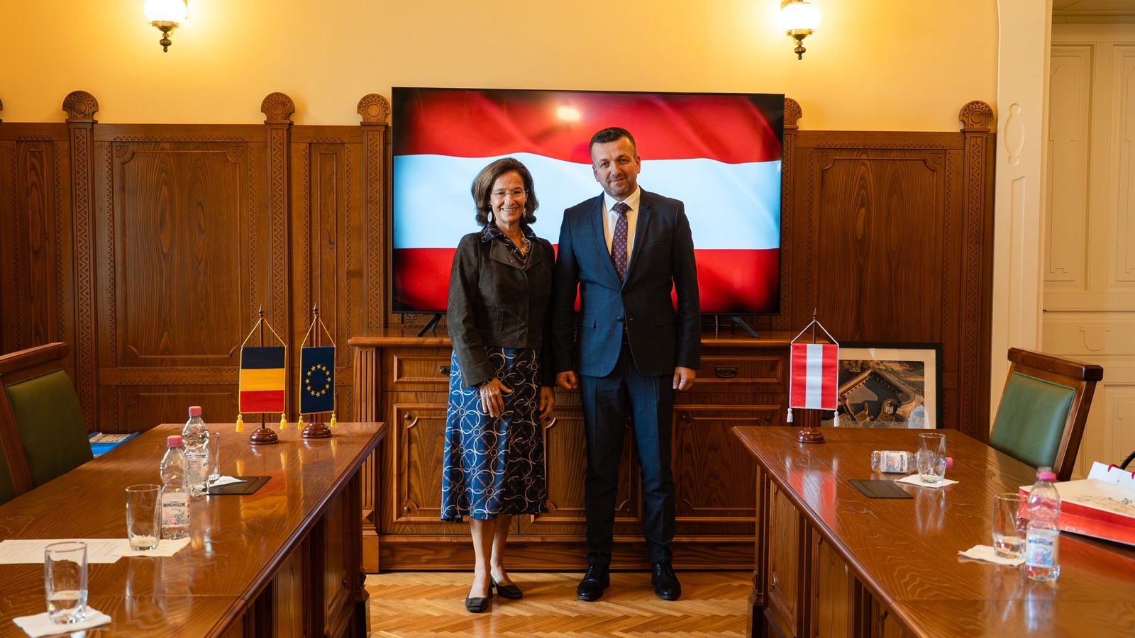 Birta își expune bilanțul ambasadoarei Austriei: turiști și PNRR