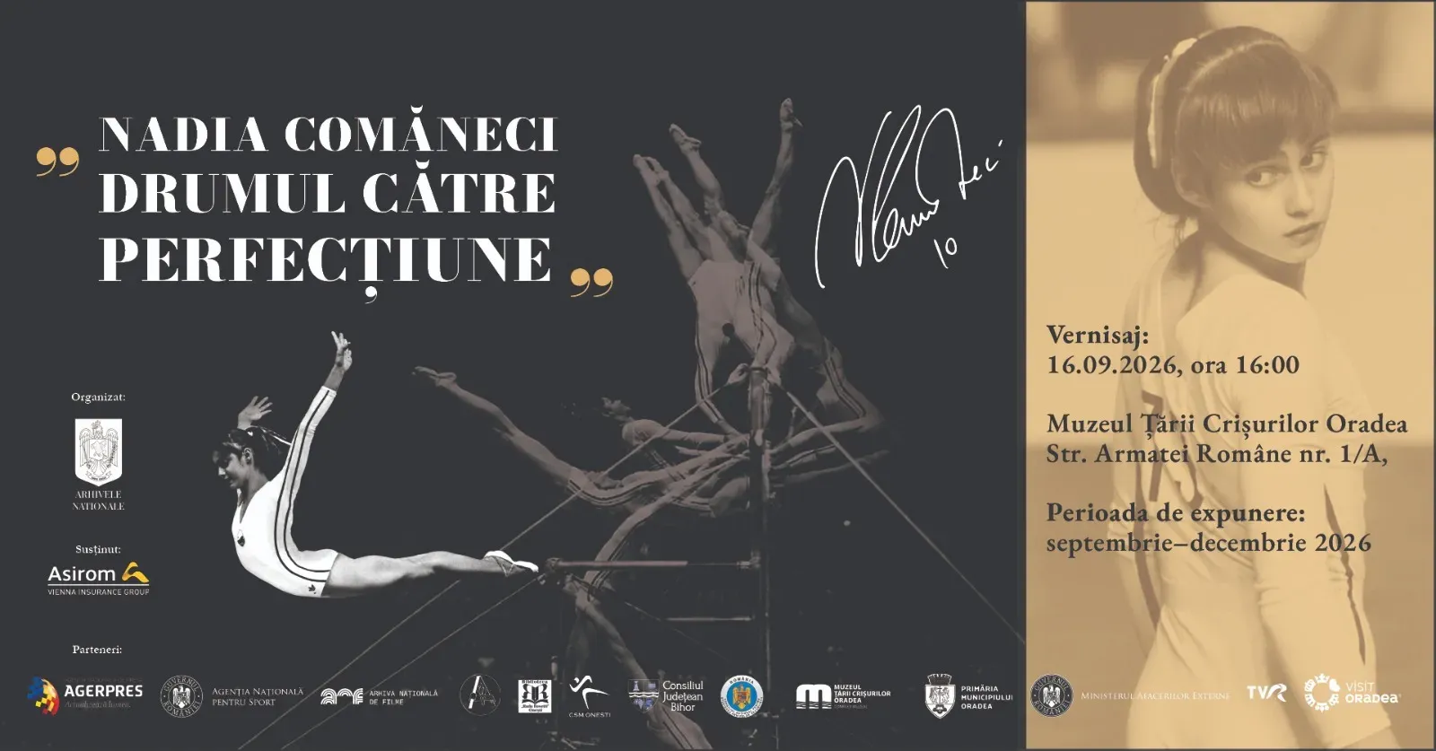 Afiș Nadia Comăneci – Drumul către perfecțiune