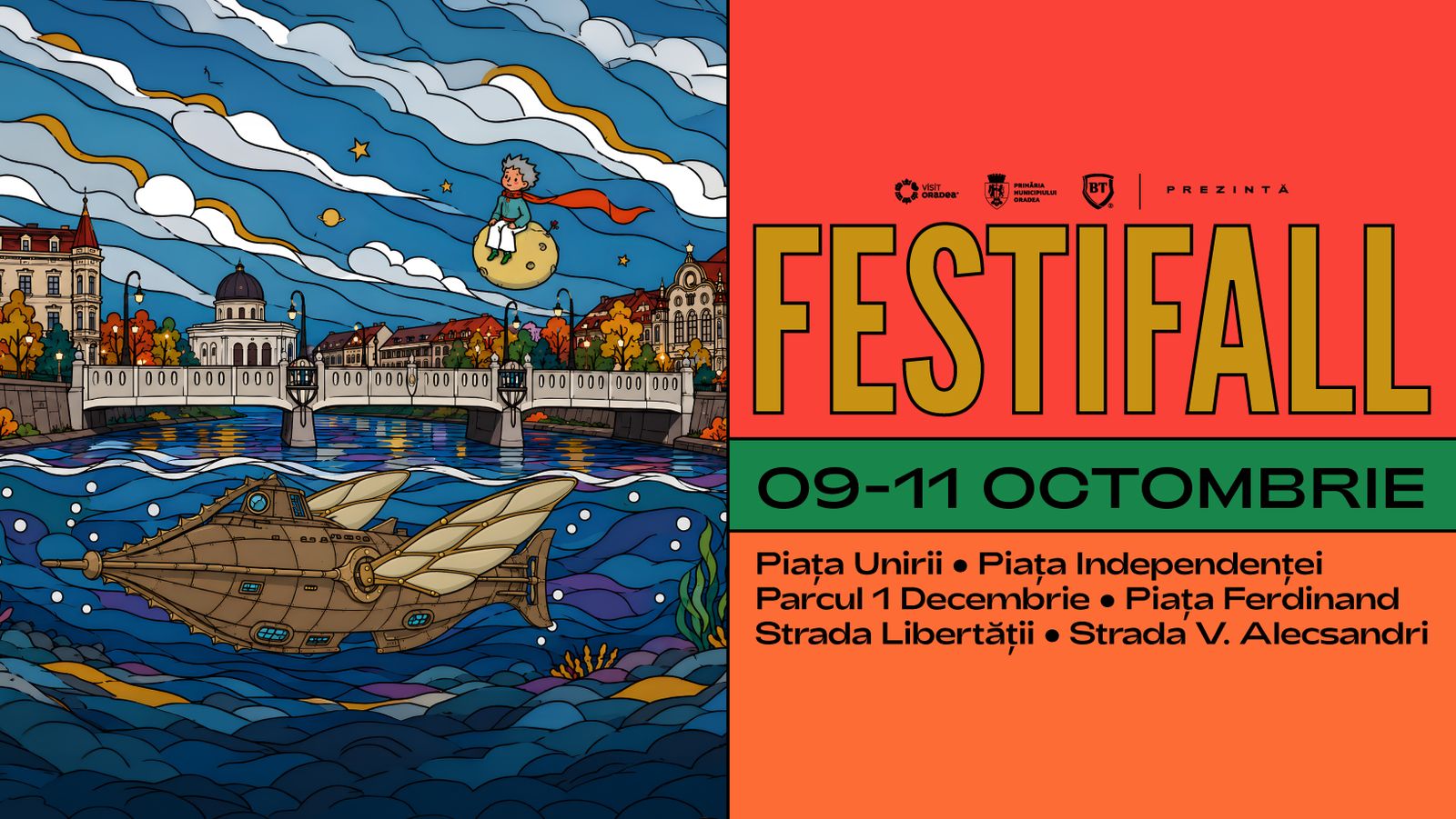 Oradea FestiFall 2026 începe pe 9 octombrie, cu acces gratuit